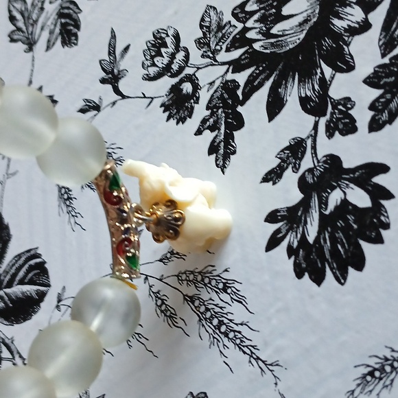 Boho Spiritual Gypsy Beaded Buddha Elephant Charm Bracelet - Picture 7 of 10